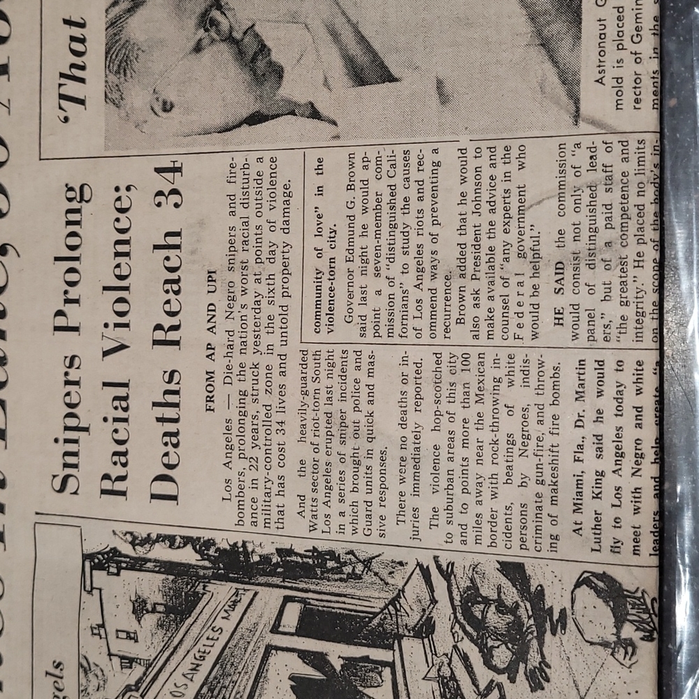 Vintage Newspaper August 17 1965 Indianapolis Star Original Great Birthday Gift - Picture 7 of 12